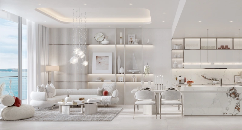 Luxuriöses Apartment mit 2 Schlafzimmern direkt am Strand mit atemberaubendem Meerblick