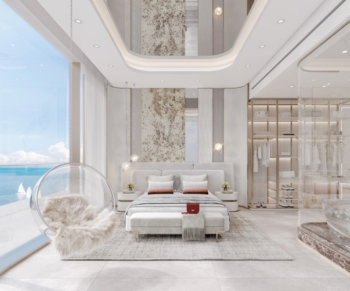 Luxuriöses Apartment mit 2 Schlafzimmern direkt am Strand mit atemberaubendem Meerblick