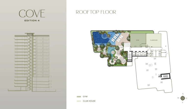 Modernes Apartment mit privatem Pool und zwei Schlafzimmern.
