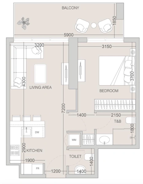 Moderne 2-Zimmer-Etagenwohnung mit Resort-Style Living und Community Lifestyle!