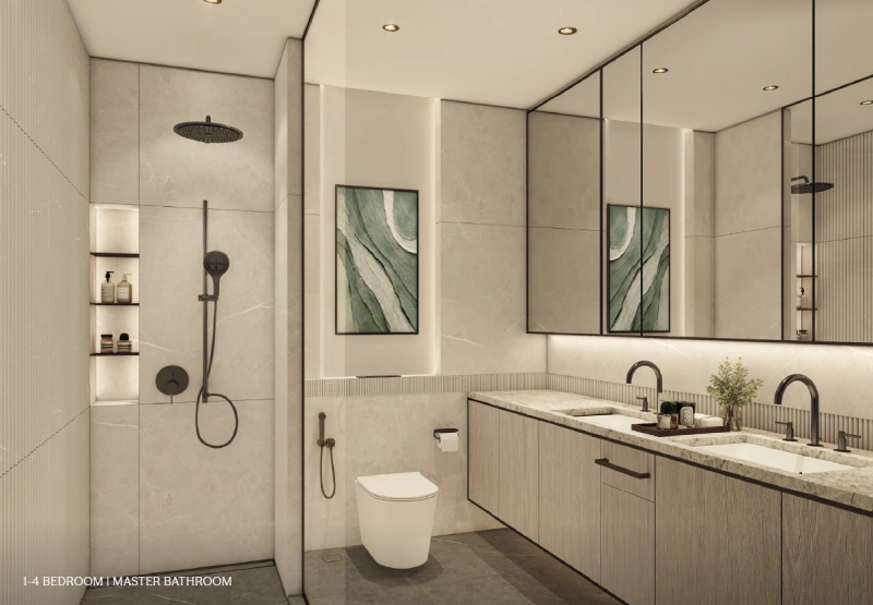 Exklusive 1-Schlafzimmer Luxuswohnung in luxuriösem Resortstil