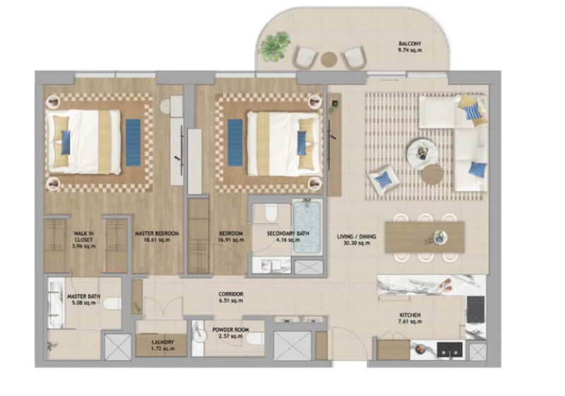 Moderne 2-Zimmer-Wohnung mit Resort-Feeling!