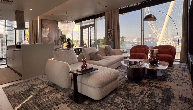 Luxuriöses 4-Zimmer-Apartment mit Dienstmädchenzimmer, traumhafter Aussicht, Bluewaters Residences 8