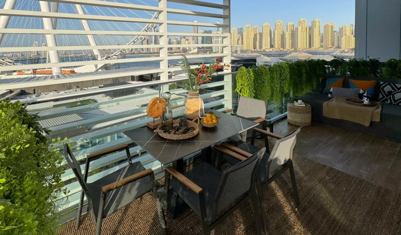 Luxuriöses 4-Zimmer-Apartment mit Dienstmädchenzimmer, traumhafter Aussicht, Bluewaters Residences 8