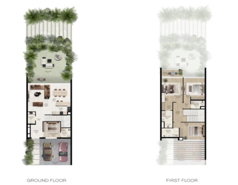 Stilvolles Stadthaus mit drei Schlafzimmern und modernem Design