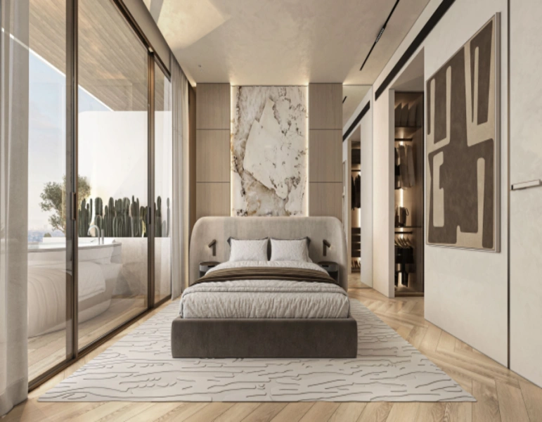 Luxuriöses Apartment mit zwei Schlafzimmern, Jacuzzi und modernem Design