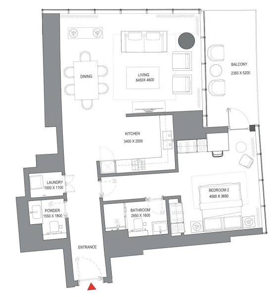 Exklusives 1-Zimmer-Apartment mit atemberaubendem Blick auf die Marina Skyline & eigenem Wäscheraum