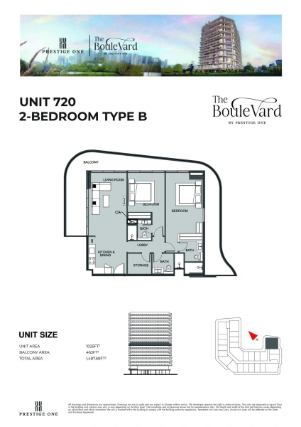 2-Bedroom Apartment In &Quot;The Boulevard By Prestige One&Quot;