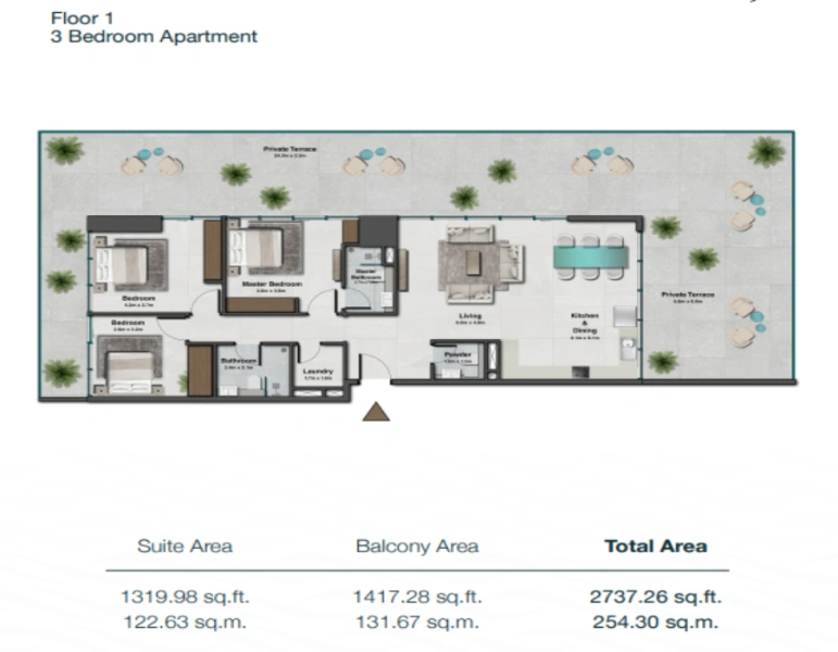 Stilvolle Zwei-Zimmer-Wohnung mit modernem Design