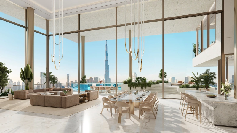 Exklusives Penthouse mit 4 Schlafzimmern in Downtown Dubai, Fairmont Residences