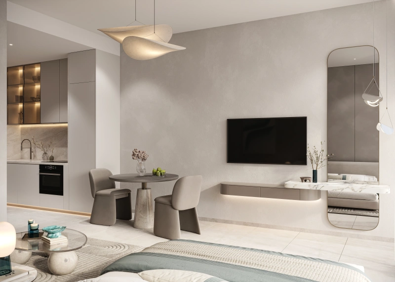 Luxuriöses Studio mit Sunken Garden und Basketballplatz auf dem Dach!