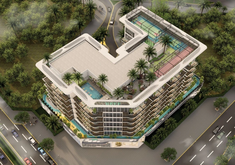 Luxuriöses Studio mit Sunken Garden und Basketballplatz auf dem Dach!