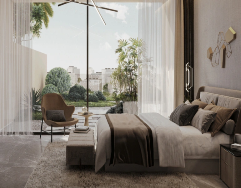 Stilvolles Ein-Zimmer-Apartment mit modernem Design