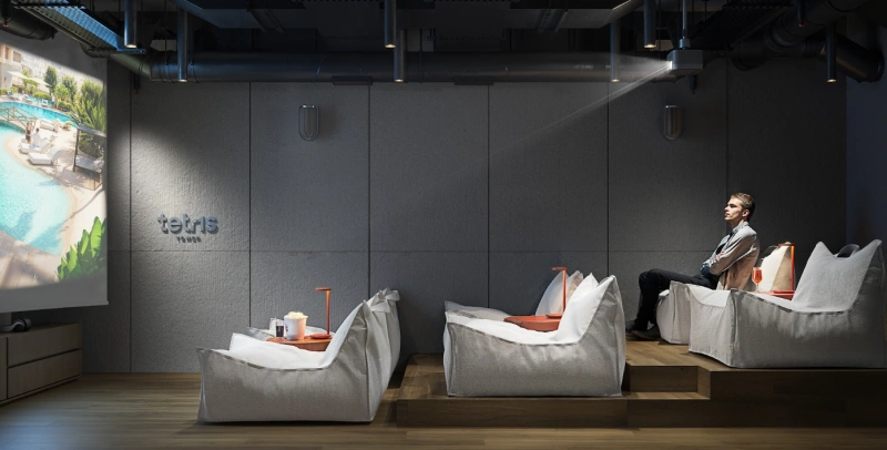 2.5-Schlafzimmer-Wohnung in "TETR1S TOWER"