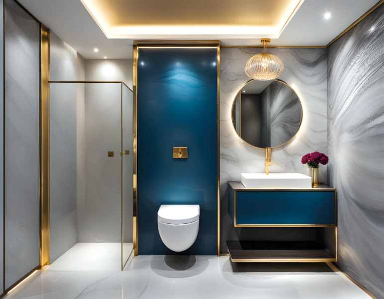 Stilvolle Wohnung mit einem Schlafzimmer und modernem Design