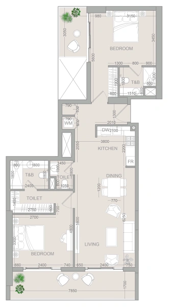 2-Bedroom Apartment in "VERDAN1A 2"