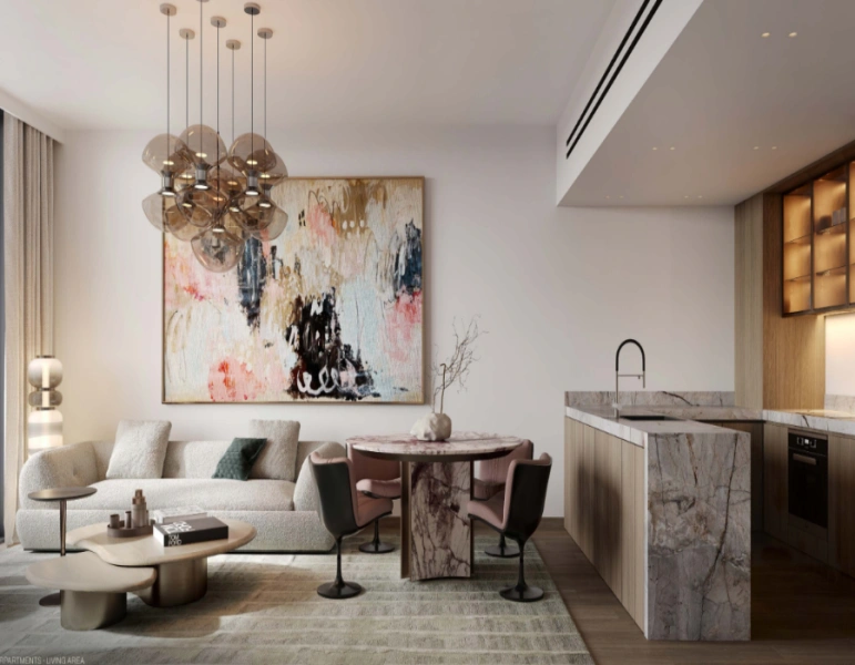 Stilvolle Drei-Zimmer-Wohnung mit modernem Design