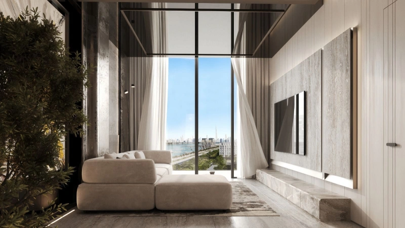 Luxuriöse 3-Zimmer-Wohnung mit privatem Pool auf dem Balkon