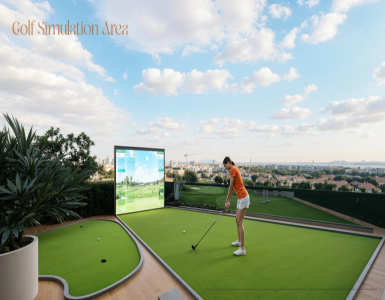 Erleben Sie den modernen Golf-Lifestyle in den Golf Terrace Residences in Dubai Production City.