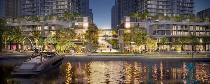 Traumhaftes 4-Zimmer-Triplex in Creek Waters mit Kanalblick