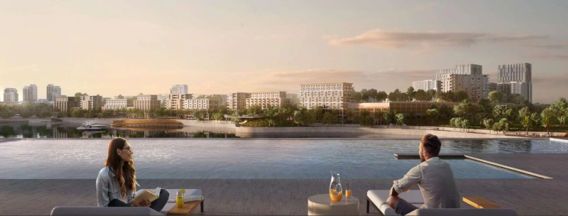 Traumhaftes 4-Zimmer-Triplex in Creek Waters mit Kanalblick