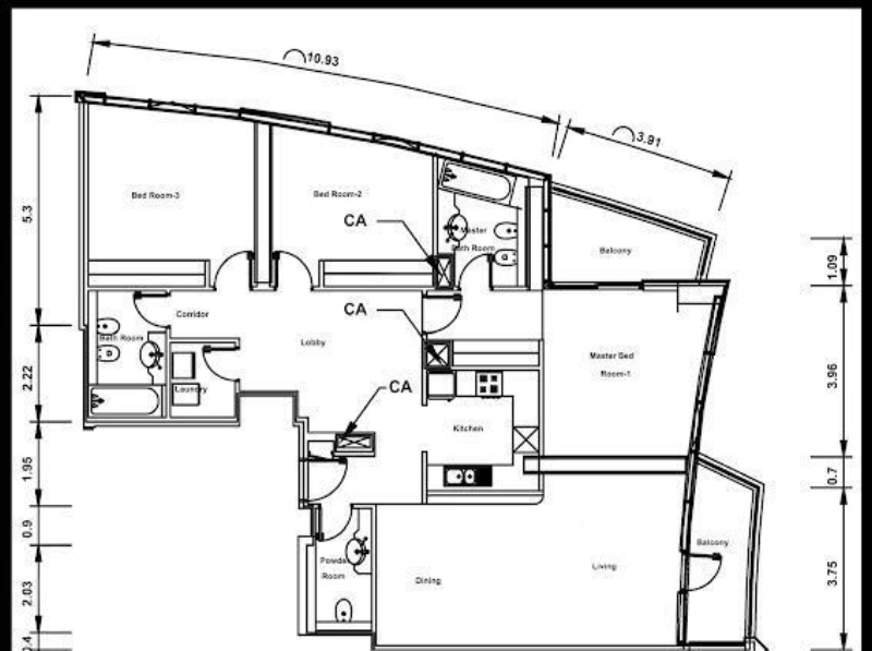 Luxuriöses 3-SZ-Apartment mit atemberaubender Marina-Aussicht in Bay Central, Dubai Marina