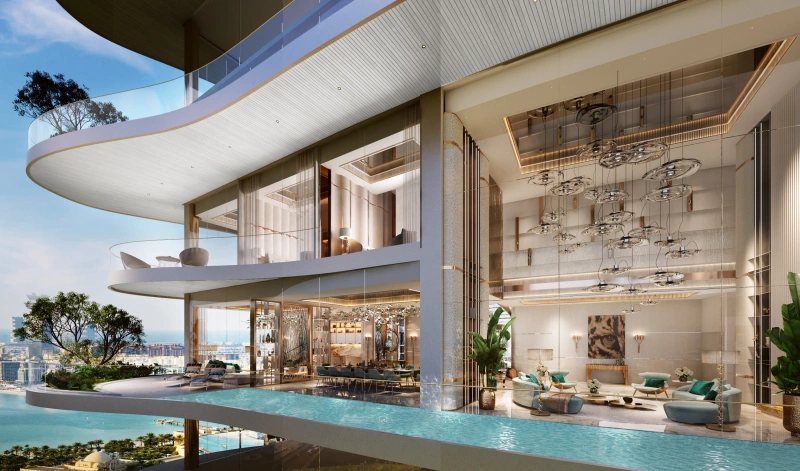 Luxuriöses 1-Zimmer-Apartment mit großem Balkon und bodentiefen Fenstern in zentraler Lage