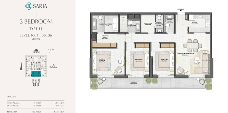 Luxuriöses 3-Zimmer-Apartment mit atemberaubendem Design und Ausstattung!