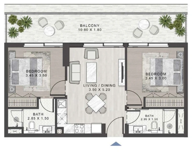 Wunderschönes 2-Zimmer Apartment mit Regendusche und voll ausgestatteter Küche in bester Lage!