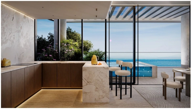 Luxus am Wasser: 2-Zimmer Wohnung mit privat Pool, atemberaubendem Blick. Lifestyle und Entspannung!