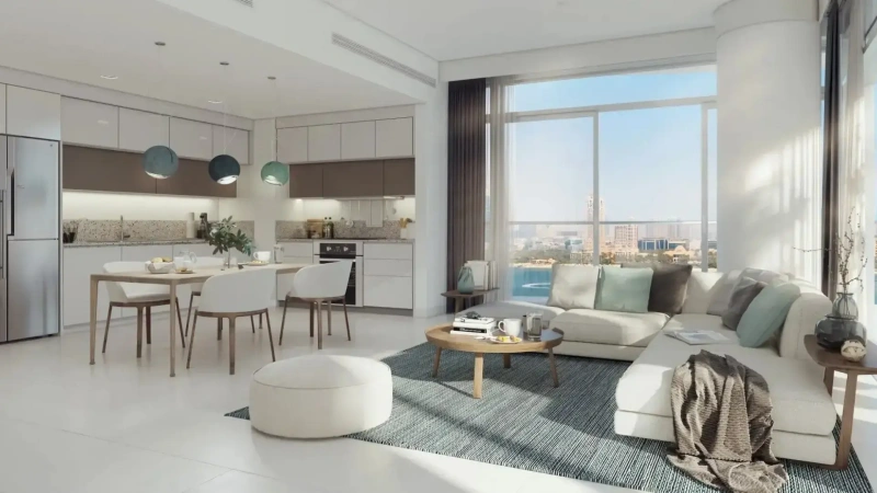 Luxuriöses 2-Zimmer-Apartment mit Blick auf Marina und Palm Jumeirah