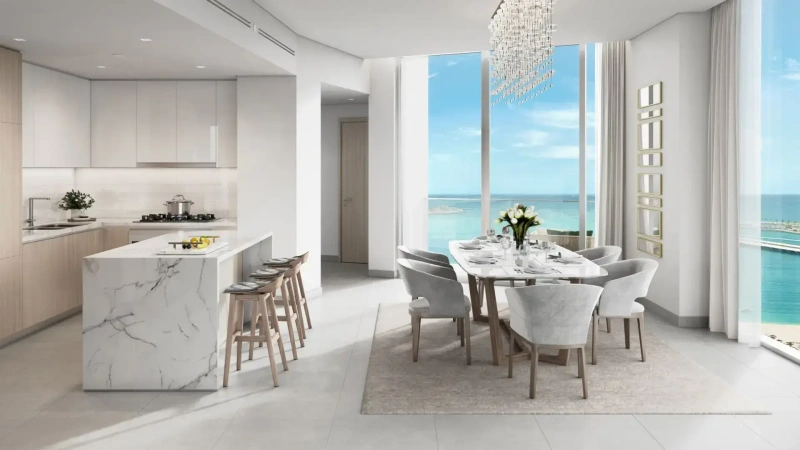 Luxuriöses 2-Zimmer-Apartment mit Blick auf Marina und Palm Jumeirah