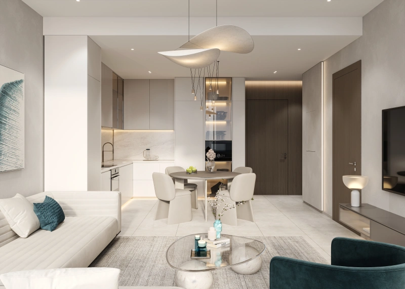 Modernes 1-Zimmer Apartment mit großen raumhohen Fenstern und Einbauküche!