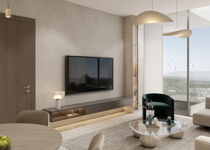 Modernes 1-Zimmer Apartment mit großen raumhohen Fenstern und Einbauküche!