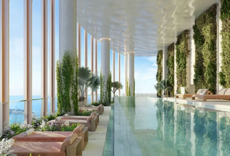 Atemberaubendes 2-Schlafzimmer-Luxus-Apartment mit vollem Meerblick