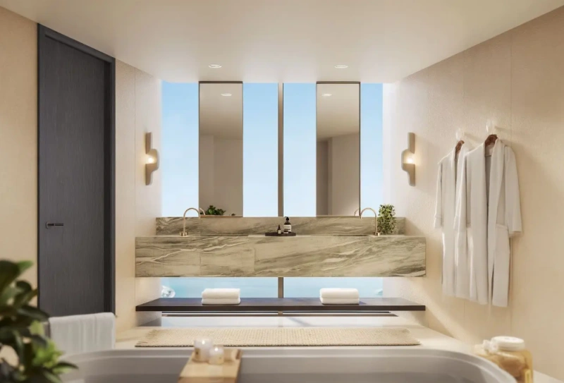 Atemberaubendes 2-Schlafzimmer-Luxus-Apartment mit vollem Meerblick