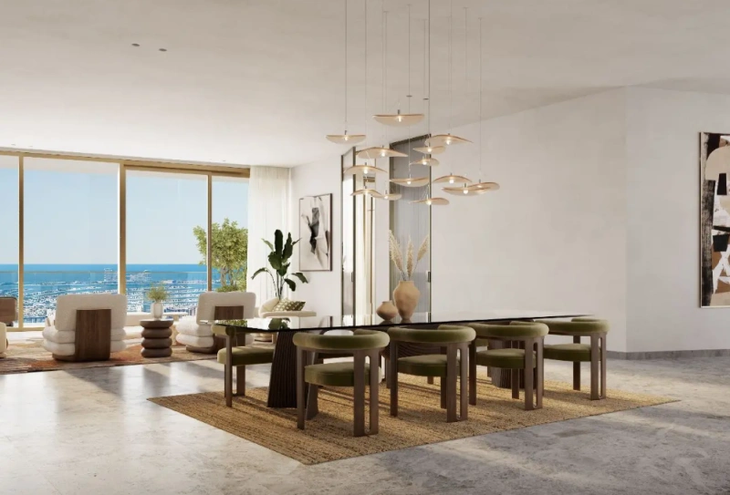 Atemberaubendes 2-Schlafzimmer-Luxus-Apartment mit vollem Meerblick