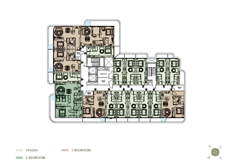 Modernes Studio Apartment mit voller Einrichtung und hochwertigen Küchengeräten!