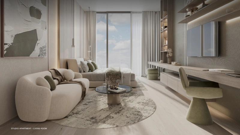 Modernes Studio Apartment mit voller Einrichtung und hochwertigen Küchengeräten!