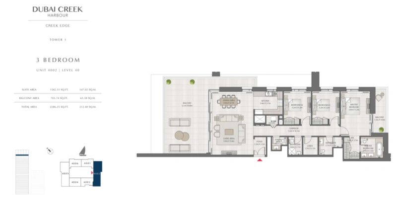 Luxuriöse Dachgeschoss-Wohnung mit 4 Zimmern in Creek Edge - Letzte verfügbare Einheit!
