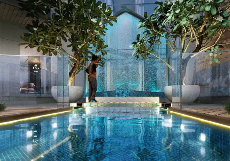 Gemütliches Apartment mit Sauna im Herzen von Dubai, nahe Miracle Garden!