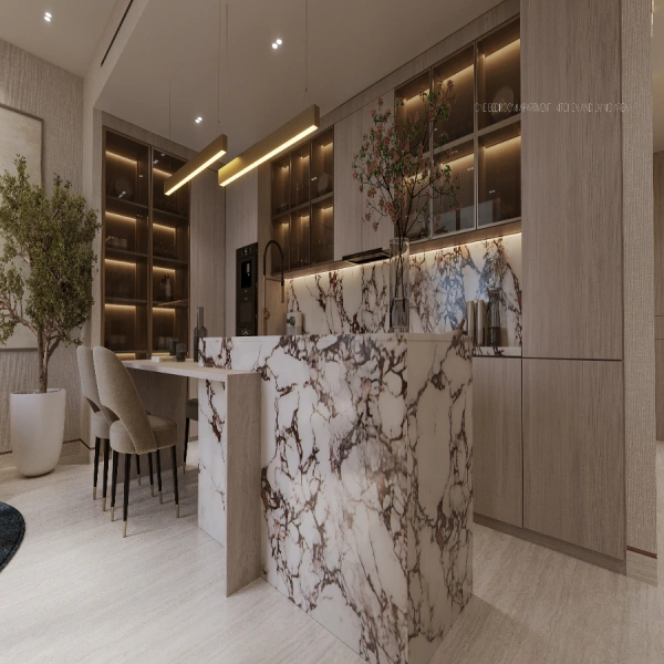 Stilvolle Zwei-Zimmer-Wohnung mit modernem Design