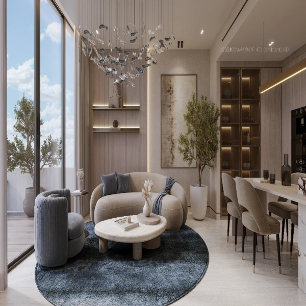 Stilvolle Zwei-Zimmer-Wohnung mit modernem Design