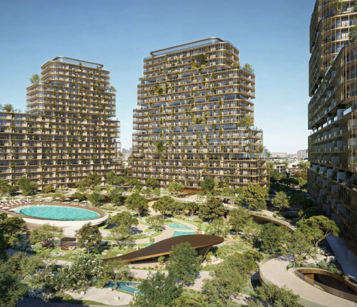 Atemberaubende 1-Zimmer-Wohnung mit Meerblick in bester Lage der Master Community