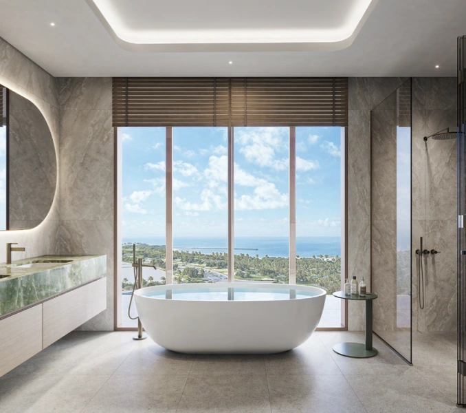 Atemberaubende 1-Zimmer-Wohnung mit Meerblick in bester Lage der Master Community