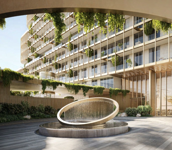 Atemberaubende 1-Zimmer-Wohnung mit Meerblick in bester Lage der Master Community