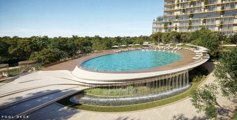 Atemberaubende 1-Zimmer-Wohnung mit Meerblick in bester Lage der Master Community