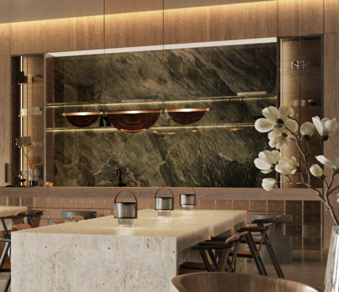 Atemberaubende 1-Zimmer-Wohnung mit Meerblick in bester Lage der Master Community