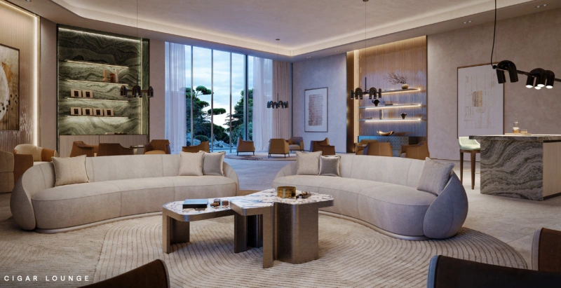 Atemberaubende 1-Zimmer-Wohnung mit Meerblick in bester Lage der Master Community