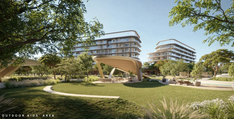 Atemberaubende 1-Zimmer-Wohnung mit Meerblick in bester Lage der Master Community